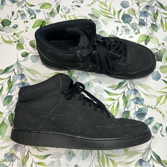 Nike Court Vision Mid Top Suede Sneakers 8 - Picture 6 of 6